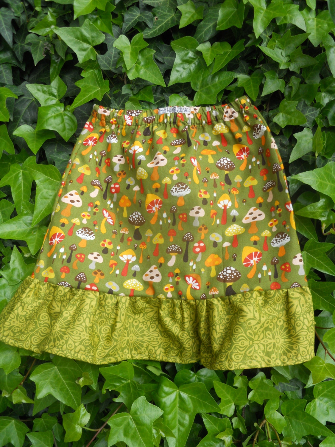 Green Mushroom Skirt 5T