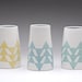 Triangle Cylinder Vase in Blue