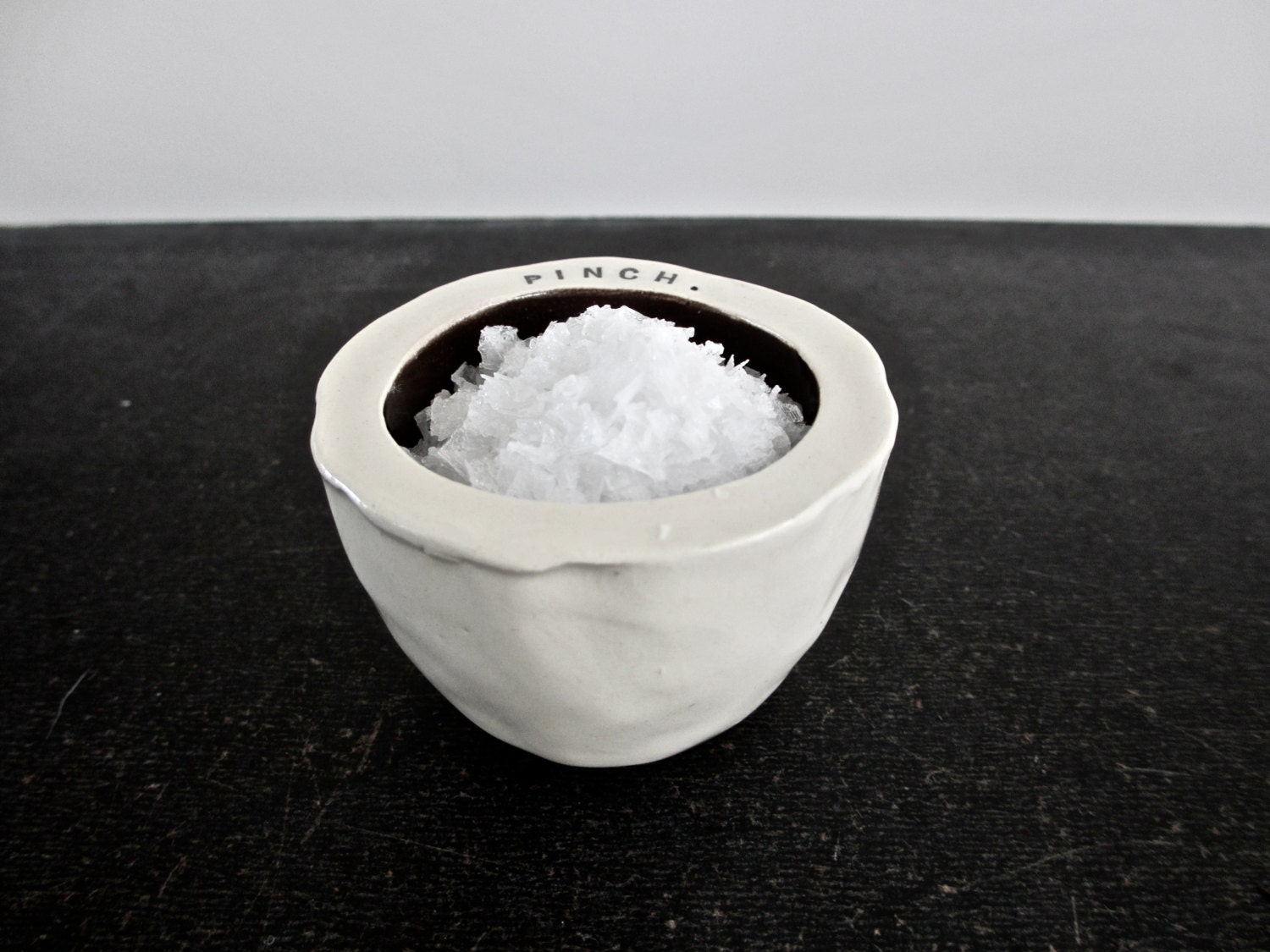 PINCH salt cellar (brown).