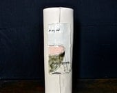in my end is my beginning PORCELAIN VASE.