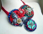 Wild at heart-  OOAK Neckpiece - Ready to ship xx