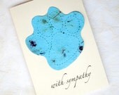 Plantable Pet Sympathy Card - Dog or Cat - Forget Me Not Flower Seeds