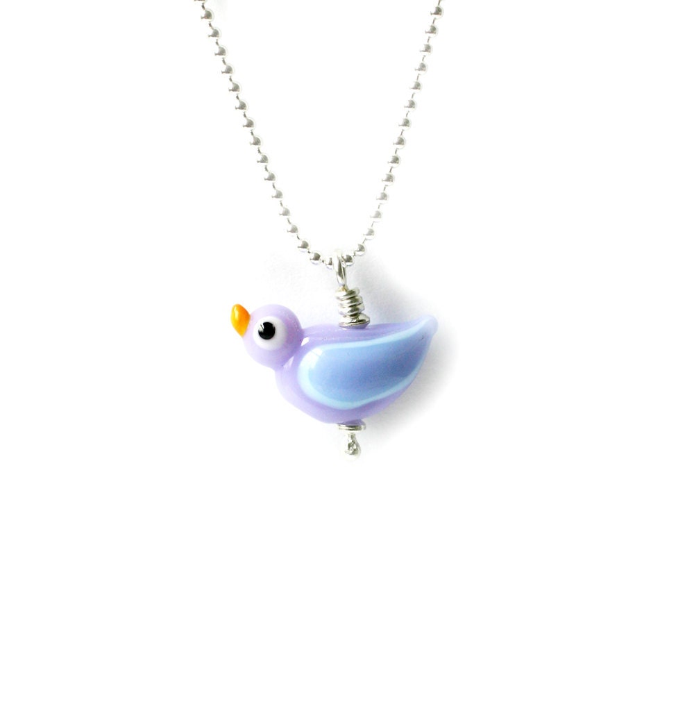 Pink Bird necklace