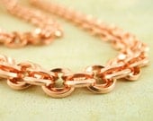Square Solid Copper Necklace - Complicated Chainmaille