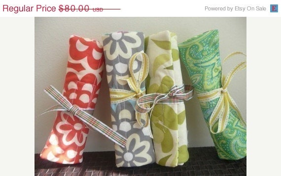 25% OFF Bridal Sale Bridesmaids Gifts - Set of 4 The Perfect Bridesmaids (R) Travel Jewelry Roll w/Free Shipping