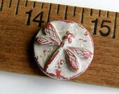 Handmade Polymer Clay Pendant - Imprint Series