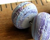 Handmade Polymer Clay Rondelle Beads - Blended Erosion
