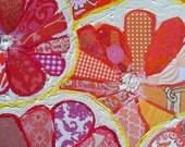 Citrus Original Paper Collage Painting