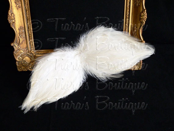 Angel Wings Baby Photo Prop - White Feather Angel Wings Fully Poseable for Newborn Photography