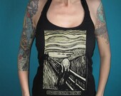 Edvard Munch the scream cry shirt halter top Small Medium Large or Extra L