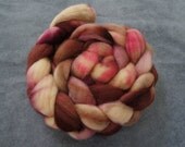 Hand Dyed SW BFL Spinning Fiber - 4 ounces - Victorian Valentine