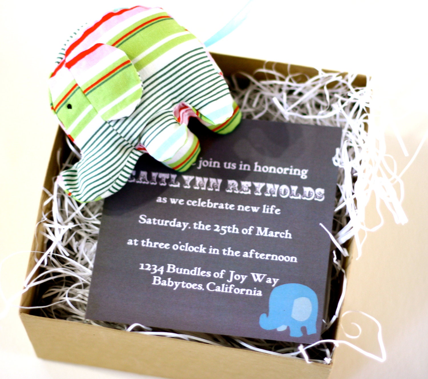 Couture Elephant Invitation