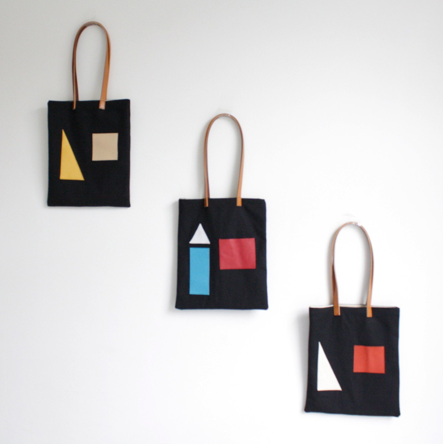 Geometric tote bag