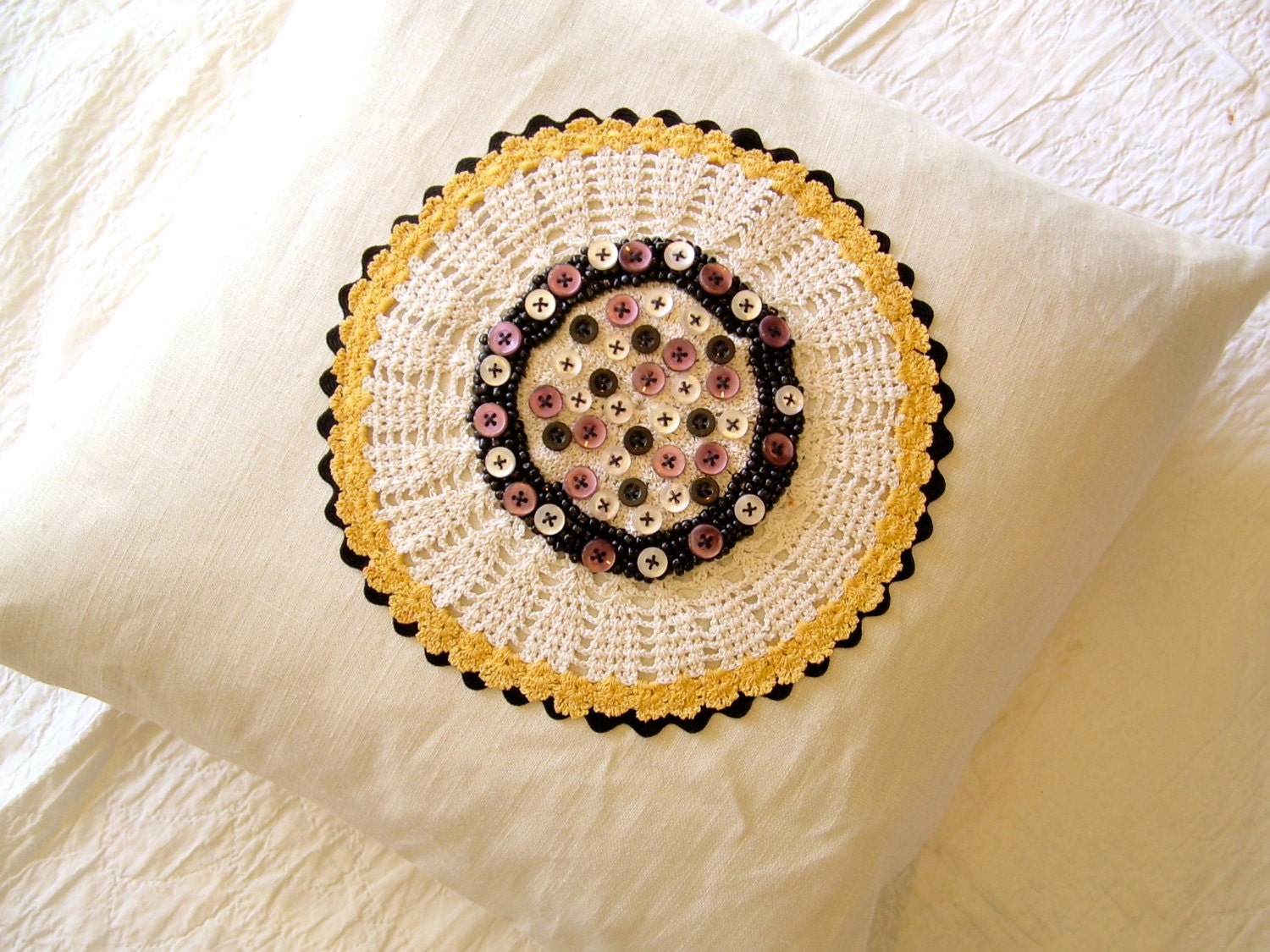 Vintage Doily Pillow