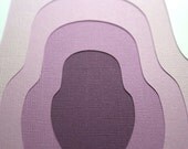 Matryoshka "Purple" -- Layered Papercut Art 8 x 10