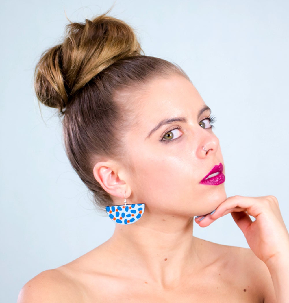 Leather earrings