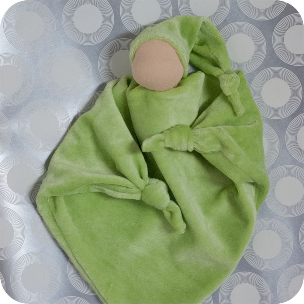 First Waldorf Doll Lovey-Green