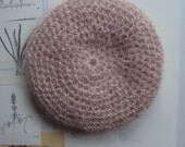 Mohair beret for Blythe-palest pink