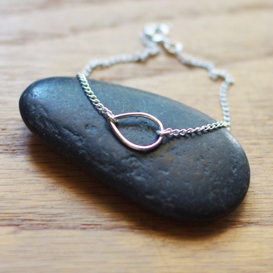 the year of wonder - silver teardrop bracelet by elephantine