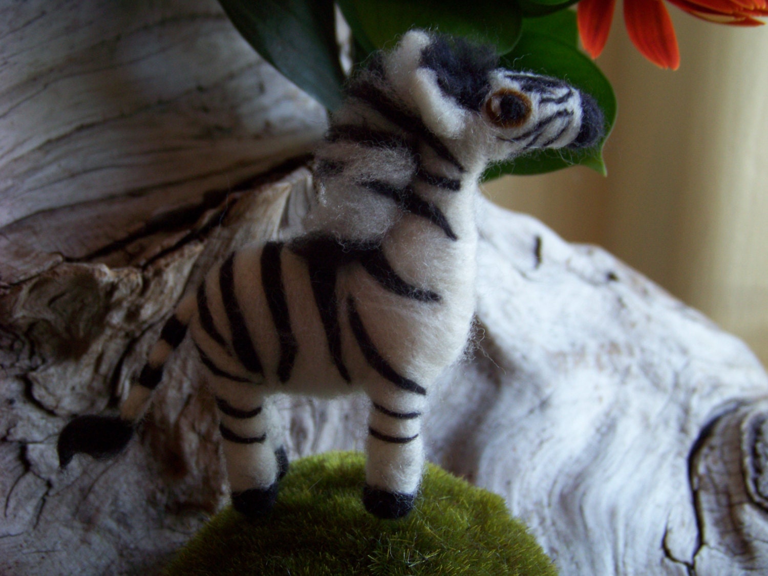 Needle Felted Zebra