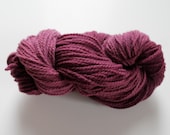 Wool Yarn Worsted Weight -- Plum -- 3.75 oz, 155 yds.