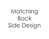 Matching Back side design