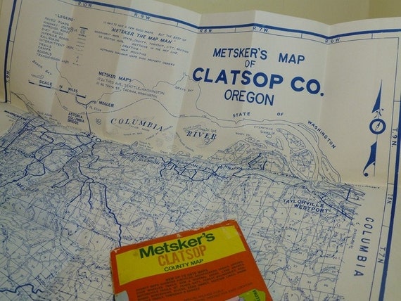 items similar to clatsop county map oregon metskers on etsy items similar to clatsop county map oregon metskers on etsy