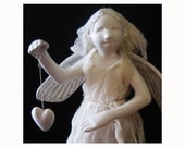 ANGEL of the Heart ooak  art doll wall sculpture original figurative mixed media
