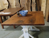 Dutch Trestle Table with white washed base