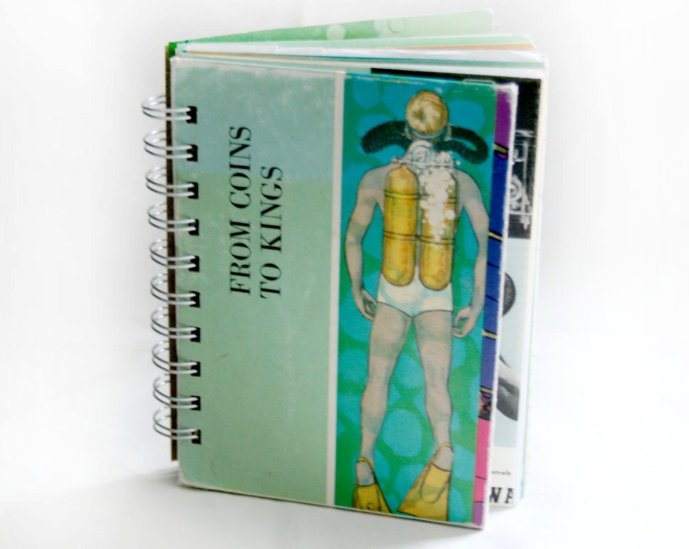 Of Coins and Kings - Wire-Bound Recycled Art Journal