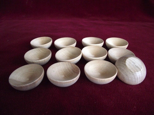 12 Sorting/Stacking Bowls, Unfinished Commercial Hardwood