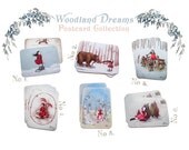 6 Postcard Pack, woodland postcards, fairytale cards, illustration postcard, art postcard, self posting postcard, whimsical postcard