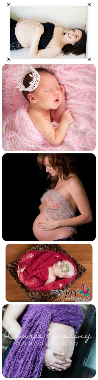 Belly 2 Baby Maternity Wrap, Newborn Swaddler, Pregnancy Pashmina Scarf Photo Prop, Nude Beige or YOU CHOOSE COLORS