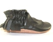 Soft Green Leather Baby Shoes Moccasins Eco Friendly 18 to 24 Month