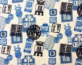 Kona Bay quilt cotton yardage Hanko in blue