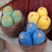 Baby Birds in a Nest - Felted Natural Toy in Green