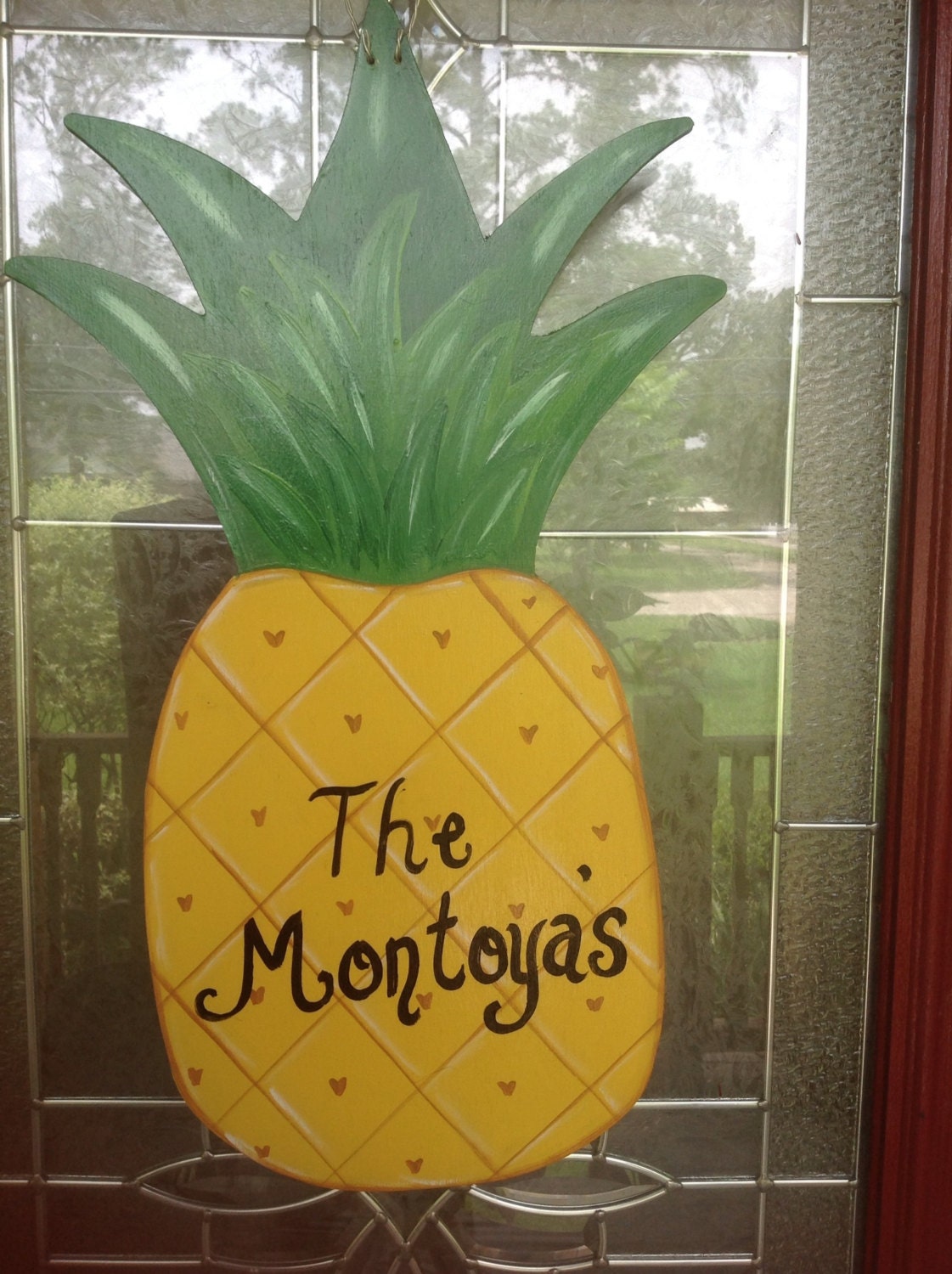 Pineapple Door Hanger design by Shirleys Treasures
