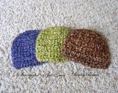 Baby Photo Prop Beanie Hat - Newborn 0 3 mths 3 6 mths Photography Props - Hand Crochet - Choose Your Colors