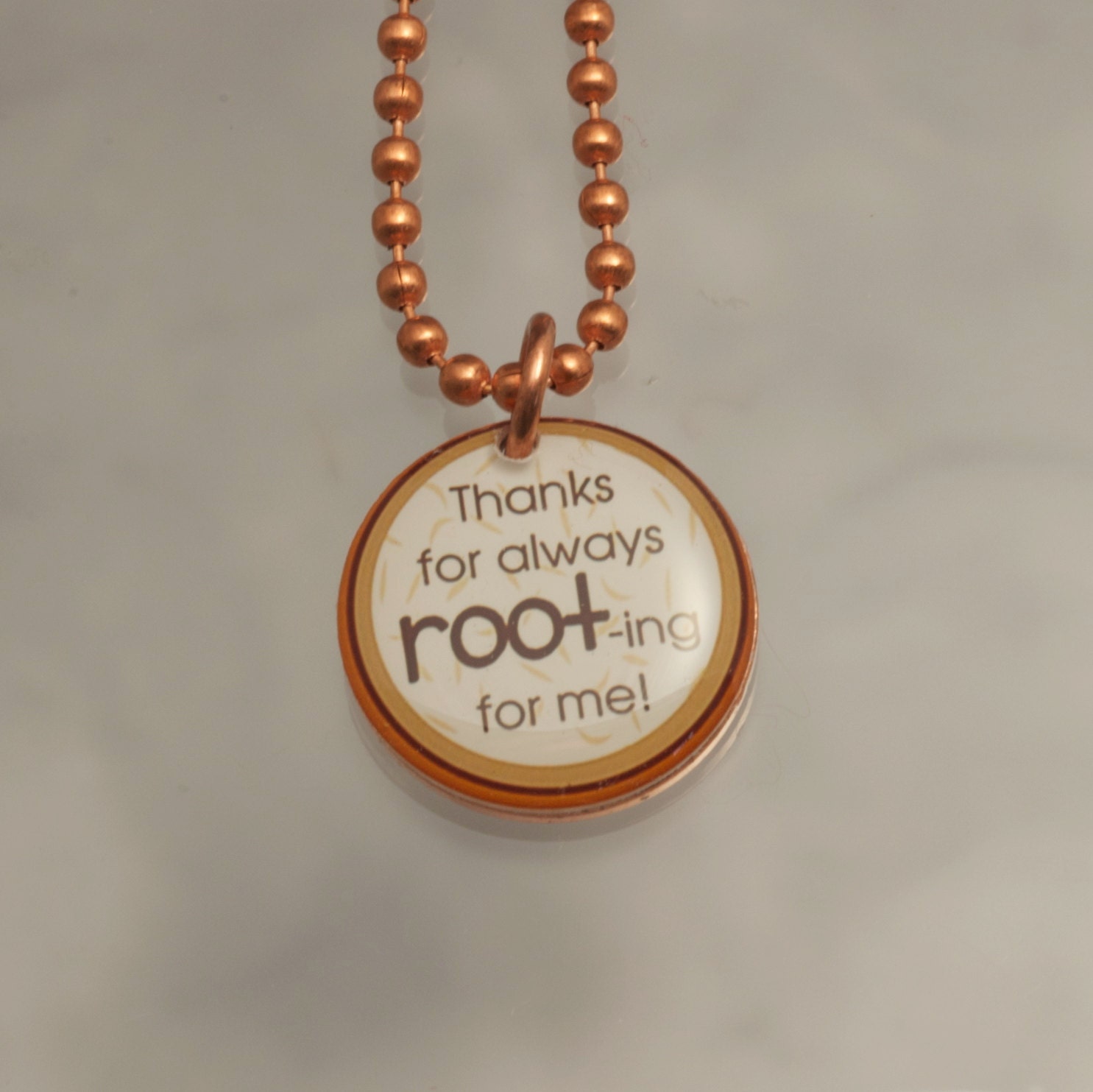 Handmade Copper Tree Charm Pendant Necklace Upcycled Repurposed Penny- Rootbeer - Womens Jewelry