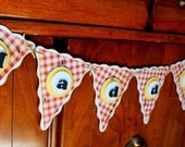 Reserved Maddox Banner Red Gingham with Ants