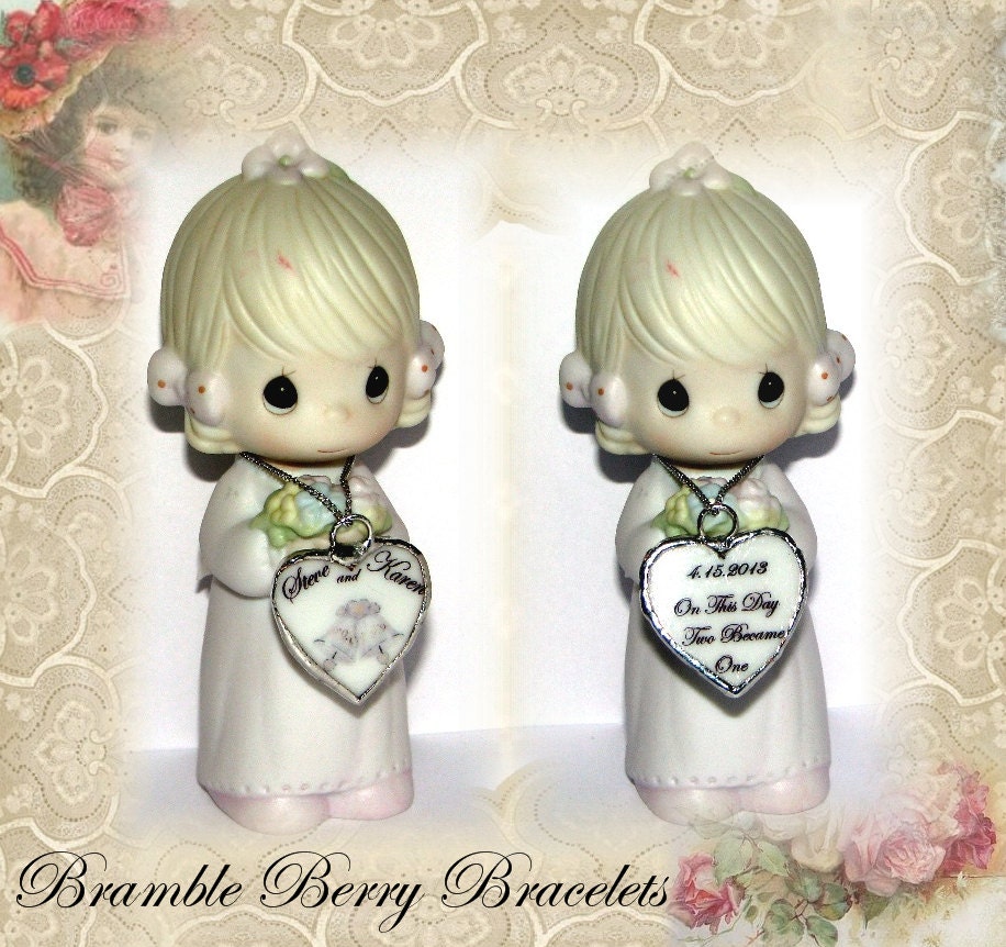 Broken China Charms - Wedding Day Charms - Wedding Bouquet Charms - Personalized Charm - Custom Made Charms - Charms