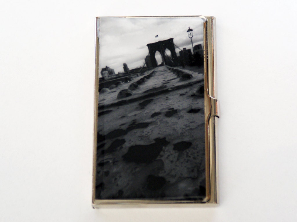 Card Case, Brooklyn Bridge Card Case, Photo Card Case, Graduation Gift, Fathers Day Gift