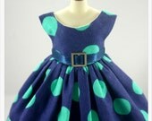 LADYBIRD HOUSE Blythe Outfit Dot Dress - Blue