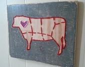 Beef YOUR COLORS Stitched Salvaged Wood Made To Order