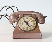 Vintage Timelite Phone Clock by Alba Art