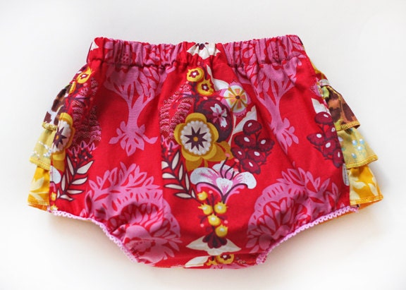 FAB custom BABY couture Boutique ruffled back BLOOMERS slips pants