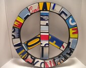 License Plate Peace Sign