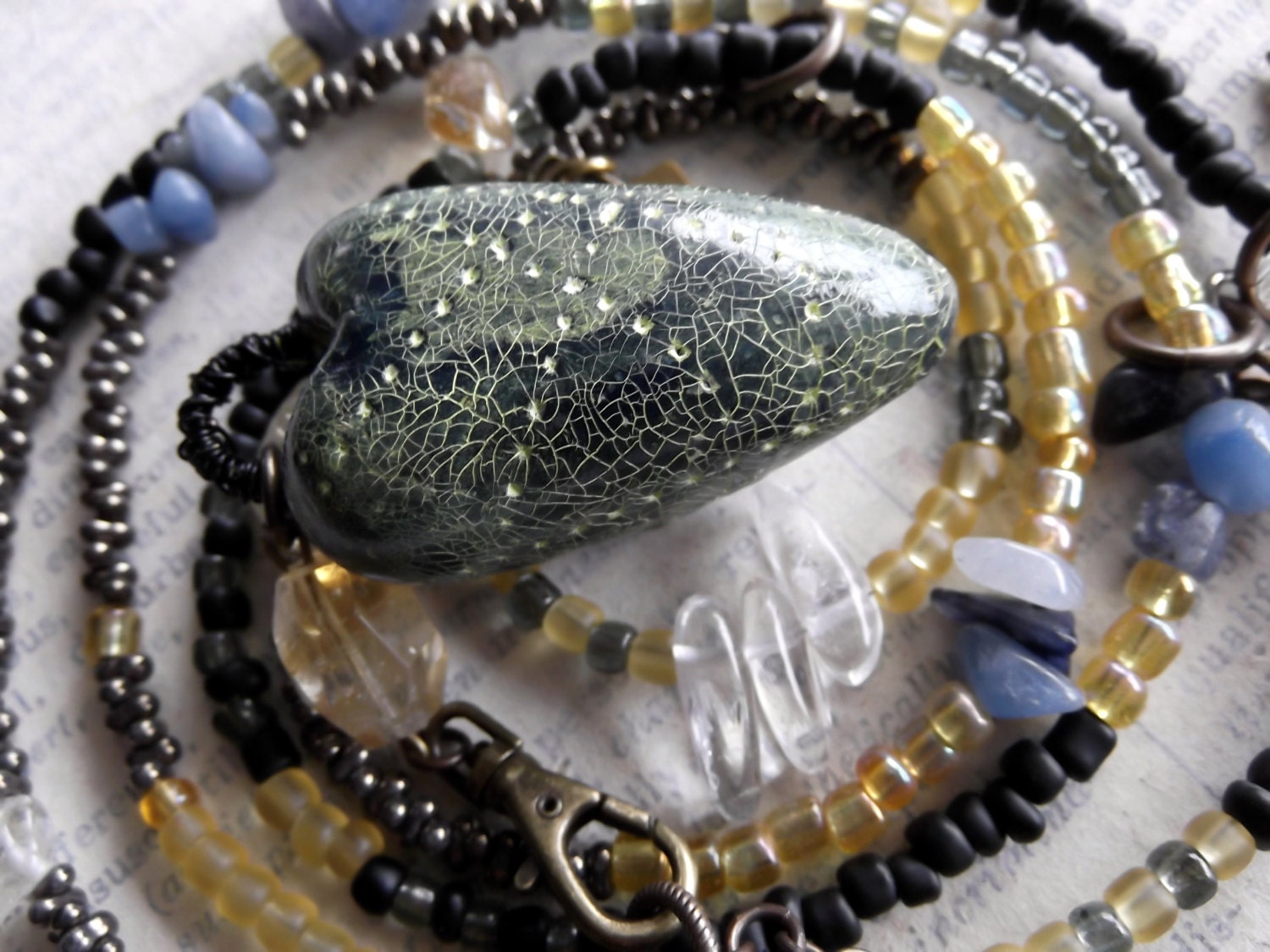 Healing Hearts Goddess Necklace, Necklace or Wrap Style Bracelet