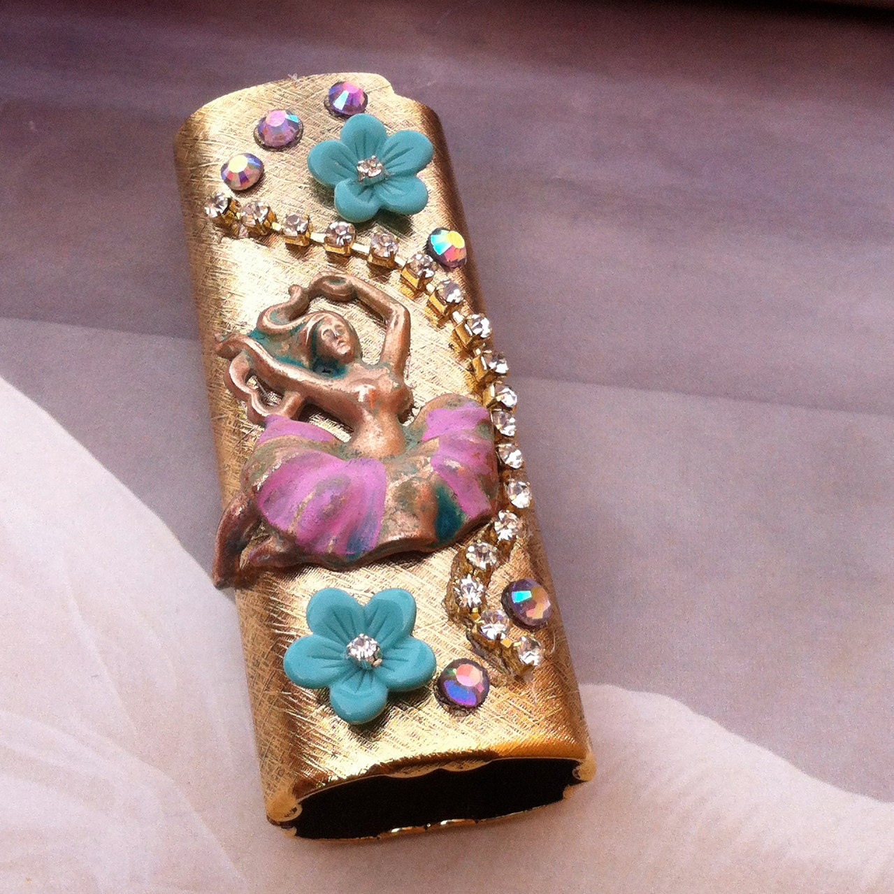 Ballerina Cigarette Lighter Case- Bohemian GYPSY Style