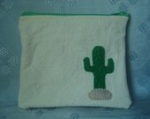 Big Canvas Cactus Pouch